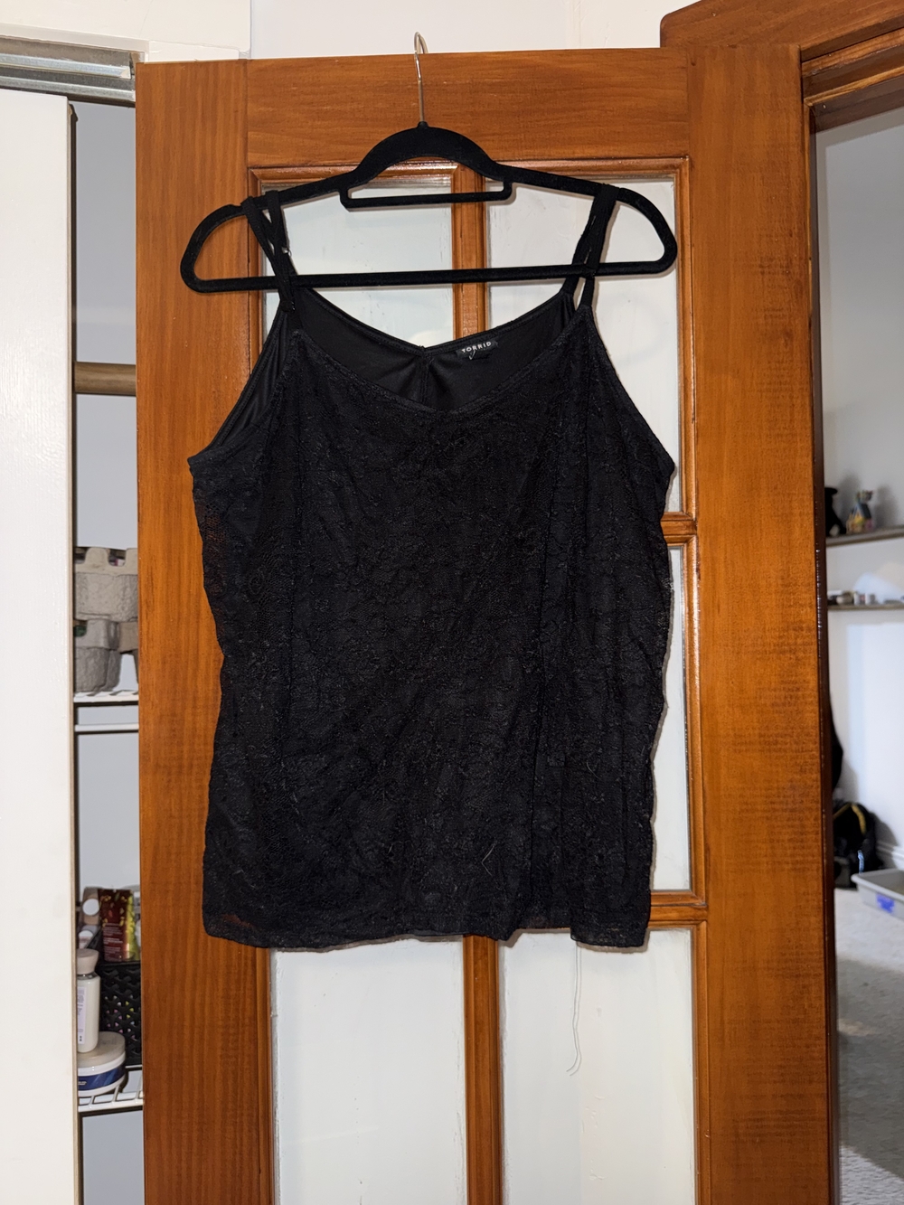 torrid Black Lace Cami Tank Top